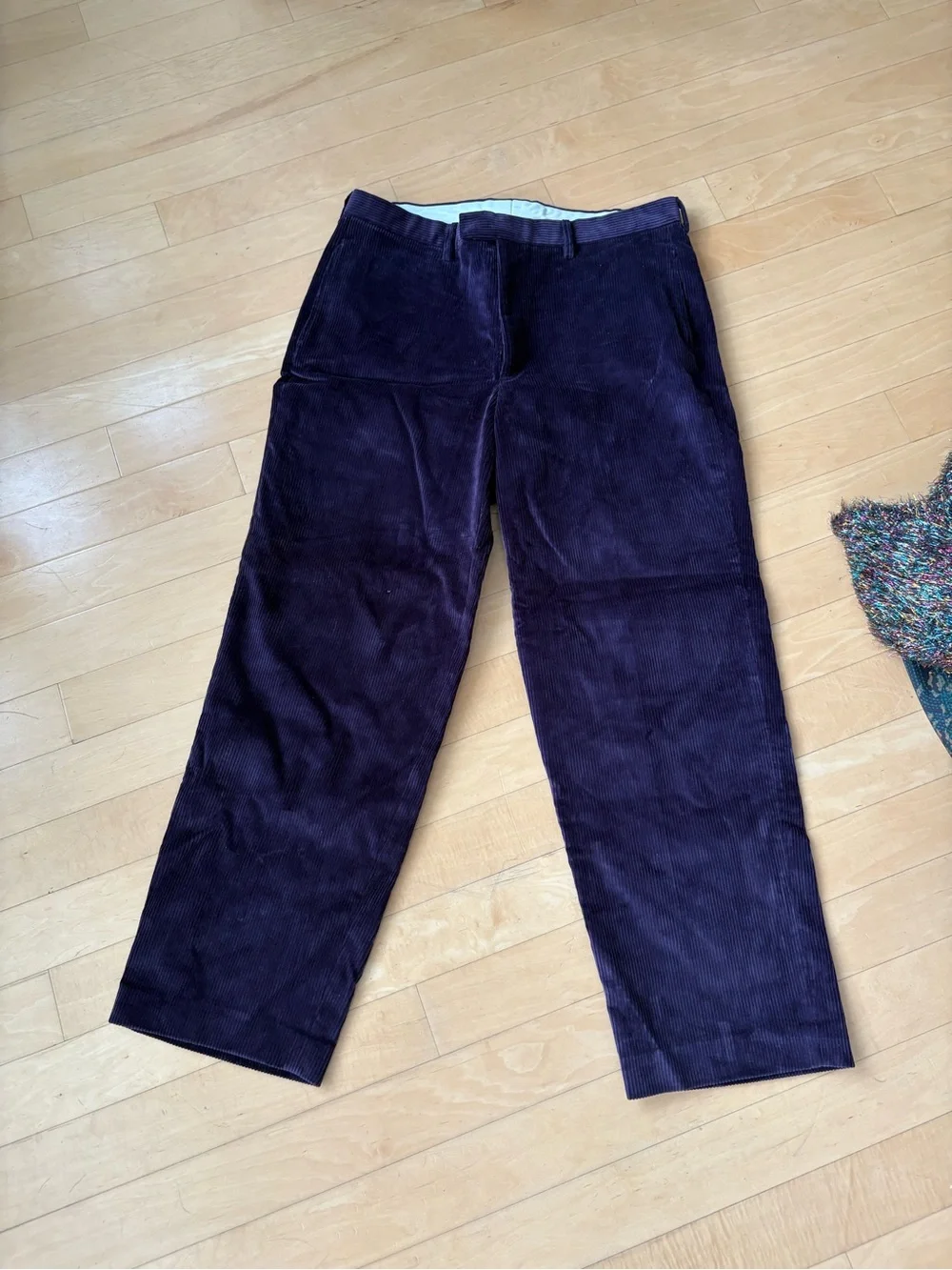 Noah Purple Corduroy Trousers